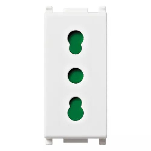 2P+E 16A P17/11 outlet white