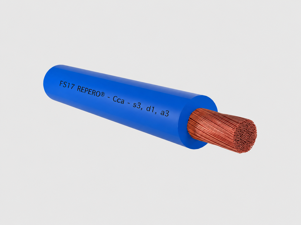 (Tel) Përcjellës elektrik Blu FS17 1X2.5 BL M 450/750V 