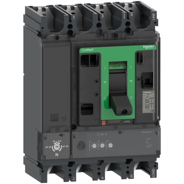 Circuit breaker, ComPacT NSX400F, 36kA/415VAC, 4 poles, MicroLogic 2.3 trip unit 400A