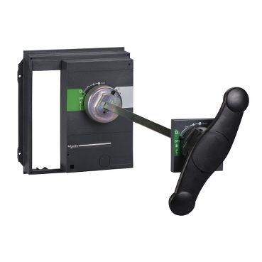 Extended rotary handle, ComPacT NS630b to NS1600 fixed, black handle, shaft length 218mm to 605mm, IP55