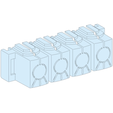 Insulating cover, Linergy BW, for direct connection of cables 10-25mm² on insulated busbar, IPXXB, set of 8