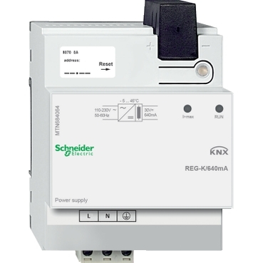 KNX power supply REG-K/640 mA, light grey