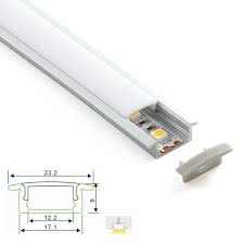 SHINE ALUMINI PER SHIRIT LED 2000X17.4X7mm