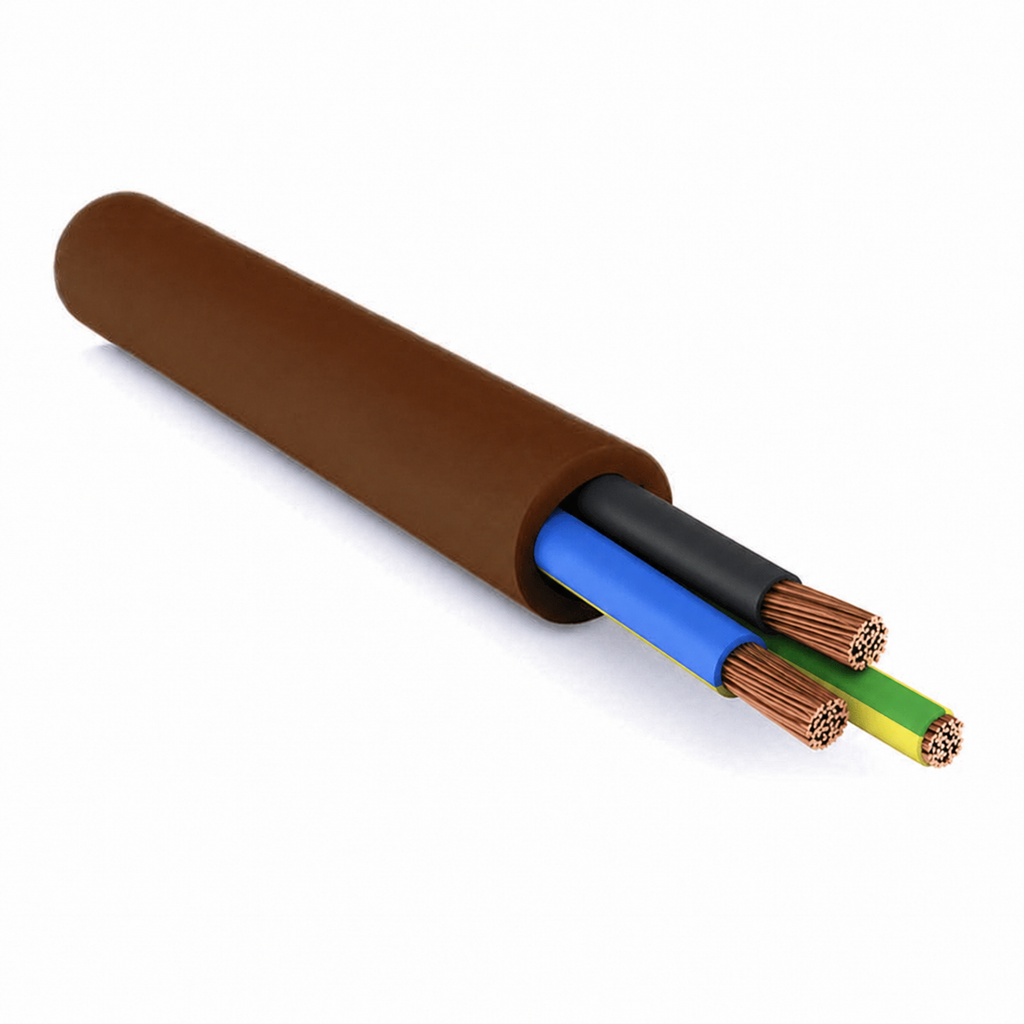Kabell elektrik 3×1.5 mm², 0.2 - 0.75 kV, tip H07RN