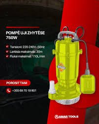  Dyllu pompe uji zhytese 750W  110L/MIN