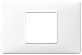 [14654.01] 4-module cover plate, technopolymer, white
