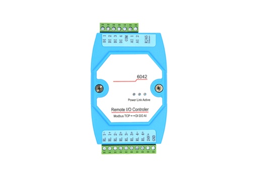 [INZ-IO-6042-I20] 6042 – 4 Canais Módulo de Controle de E/S – Controlador de E/S com porta Ethernet Remota