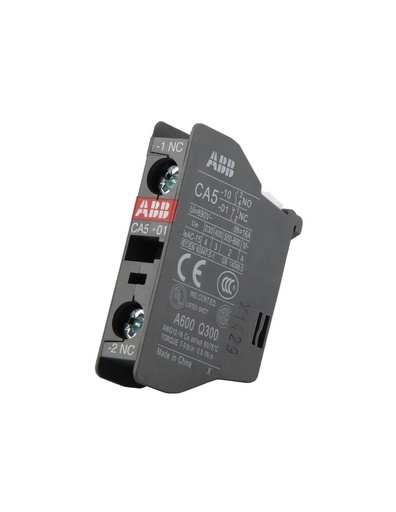 [CA5-01] ABB CA5-01 Auxiliary Contact Block, 690 VAC/250 VDC, 2 A/0.3 A, 1 Contacts