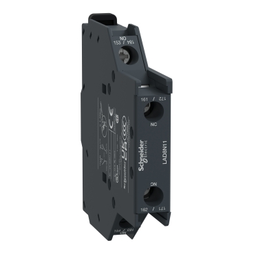 [LAD8N11] Auxiliary contact block, TeSys Deca, 1NO+1NC, side mounting, screw clamp terminals