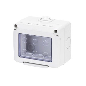 [GW27401] COMBI IN - WATERTIGHT CAP 2 MODULES - SYSTEM - IP55 - GREY RAL 7035