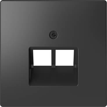 [MTN4522-6034] Central plate for RJ45 insert, 2-gang, anthracite, System Design