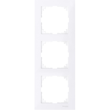 [MTN4030-3625] Cover frame, Merten M-Pure, 3 gangs, active white