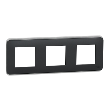 [NU400654] Cover frame, Unica Pro, 3 gangs, anthracite