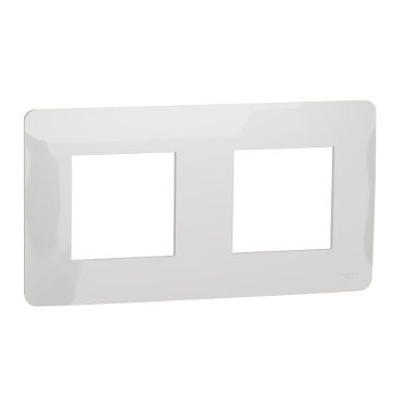 [NU200418] Cover frame, Unica Studio, 2 gangs, white