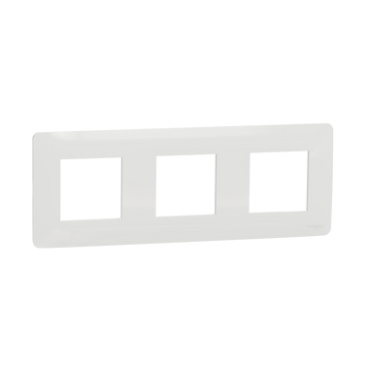 [NU200618] Cover frame, Unica Studio, 3 gangs, white