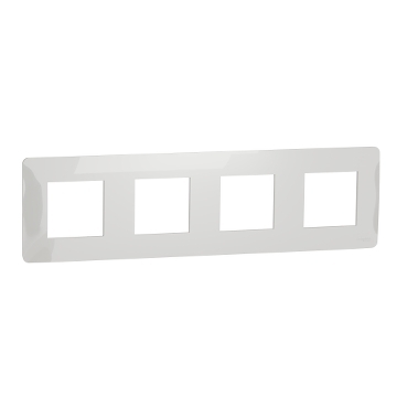[NU200818] Cover frame, Unica Studio, 4 gangs, white