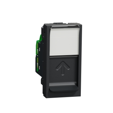 [NU344754] Data socket, New Unica, mechanism, RJ45, S/FTP, straight, click, shuttered, anthracite