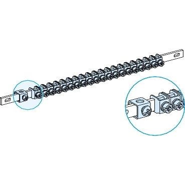 [LVS04200] EARTH BAR 35²/40 CLAMPS L450 LINERGY TB