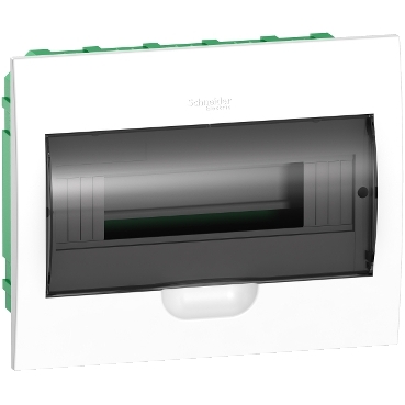 [EZ9E112S2F] Easy9 - flush enclosure 12 modules - smoked door - with E/N term.blocks