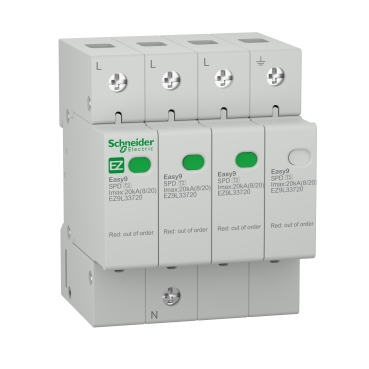 [EZ9L33720] Easy9 surge arrester - 3P + N - 400 V - 20000 A
