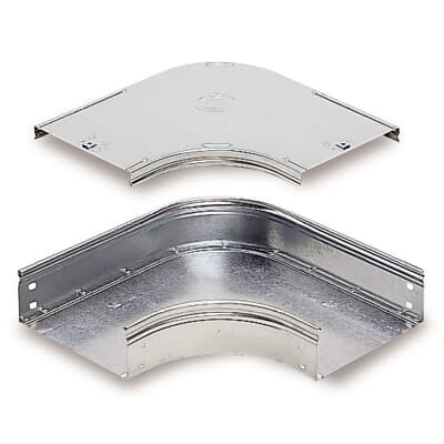 [07294] Flat Corner 90 Degree with Cover, Width 200mm, Height 75mm, Hot Dip Galvanized