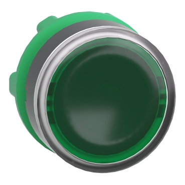 [ZB5AW333] GREEN FLUSH ILLUM PUSHBUTTON HEAD FOR INTEGRAL LED