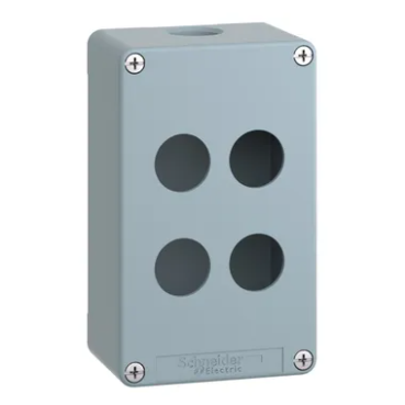 [XAPM2204] Harmony XAP, XB2 SL, Empty control station, zinc alloy, blue, 4 cut-outs, Ø22, 80 x 130 x 51.5 mm