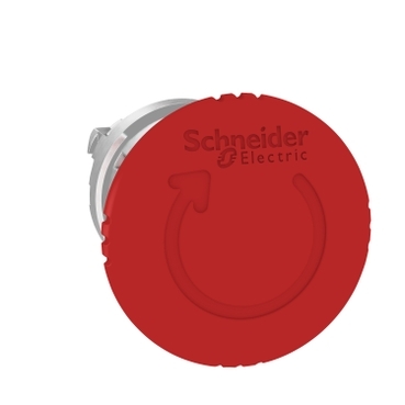 [ZB4BS844] Harmony XB4, Emergency stop head, switching off, metal, red mushroom 40mm, 22mm, trigger latching turn to release