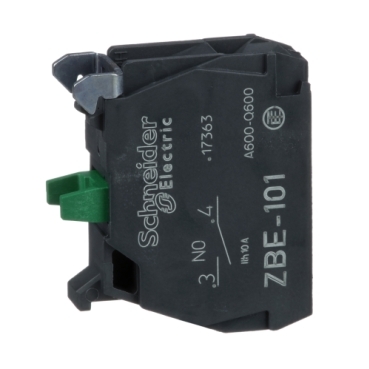 [ZBE101] Harmony XB4, Single contact block,Harmony XB4, silver alloy, screw clamp terminal, 1NO