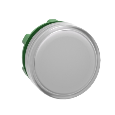 [ZB5AV013] Head for pilot light, Harmony XB5, plastic, white, 22mm, universal LED, plain lens