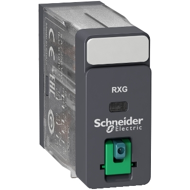 [RXG21BD] Interface plug in relay, Harmony, 5A, 2CO, lockable test button, 24V DC