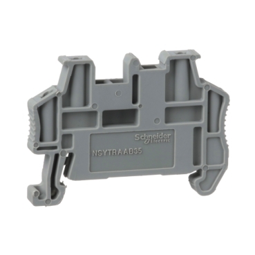 [NSTRAAB25] Linergy terminal blocks, end bracket, snap on, for 35 mm DIN rail, 5.2 mm wide, markable